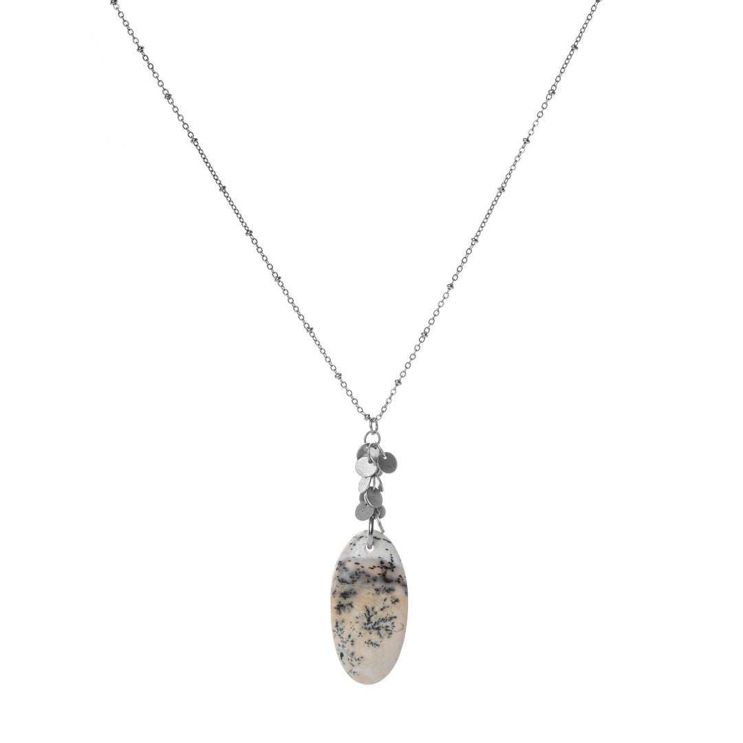Dear Dentritic Agate Pendant Necklace