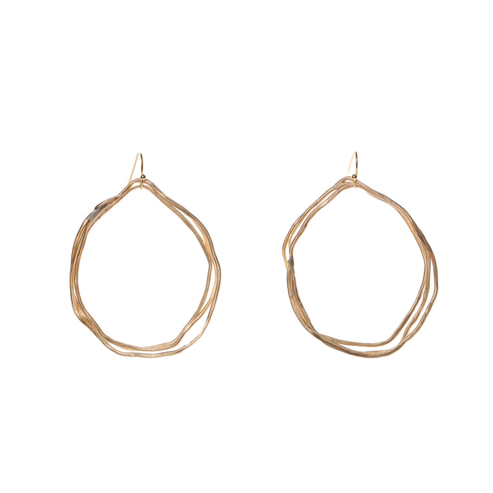 Bronze Flawed Beauty Hoops