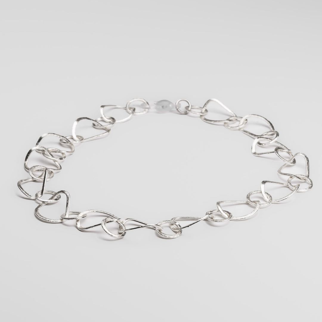 Abena Wave Choker Necklace in Silver