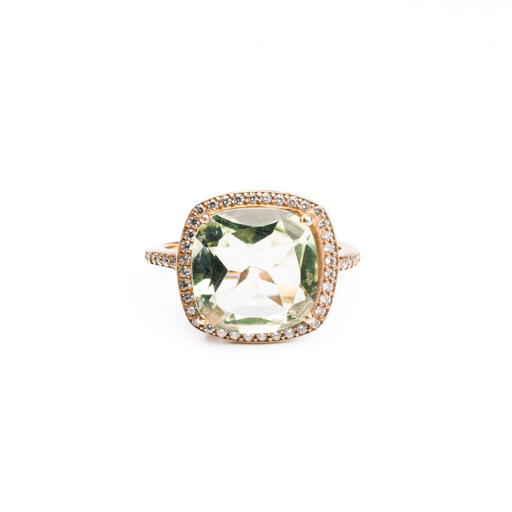 Pretty Jen Prasiolite Ring