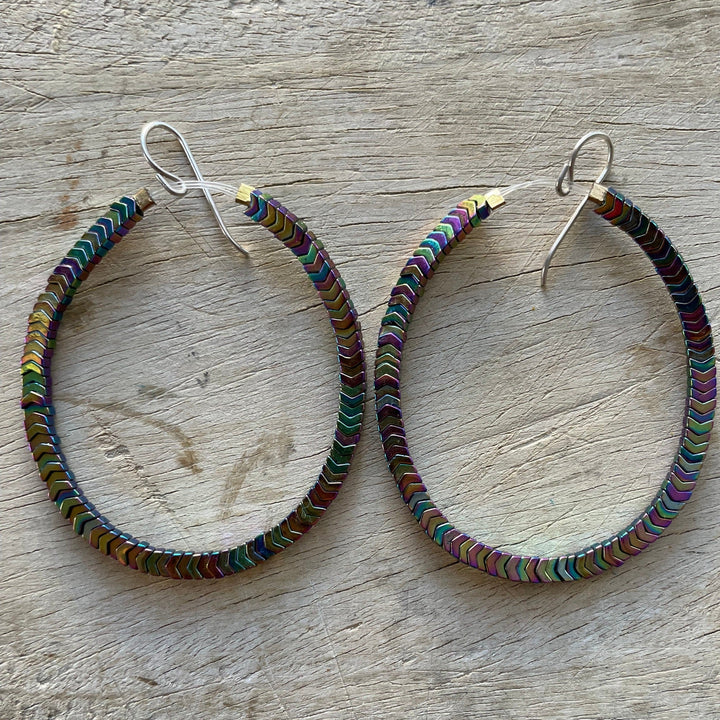 Brilliant Breezi Hematite Earrings