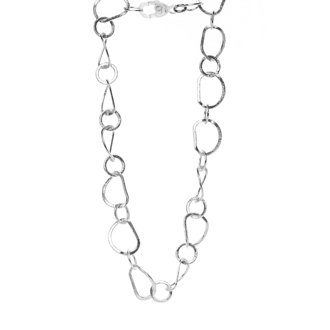 Abena Wave Choker Necklace in Silver