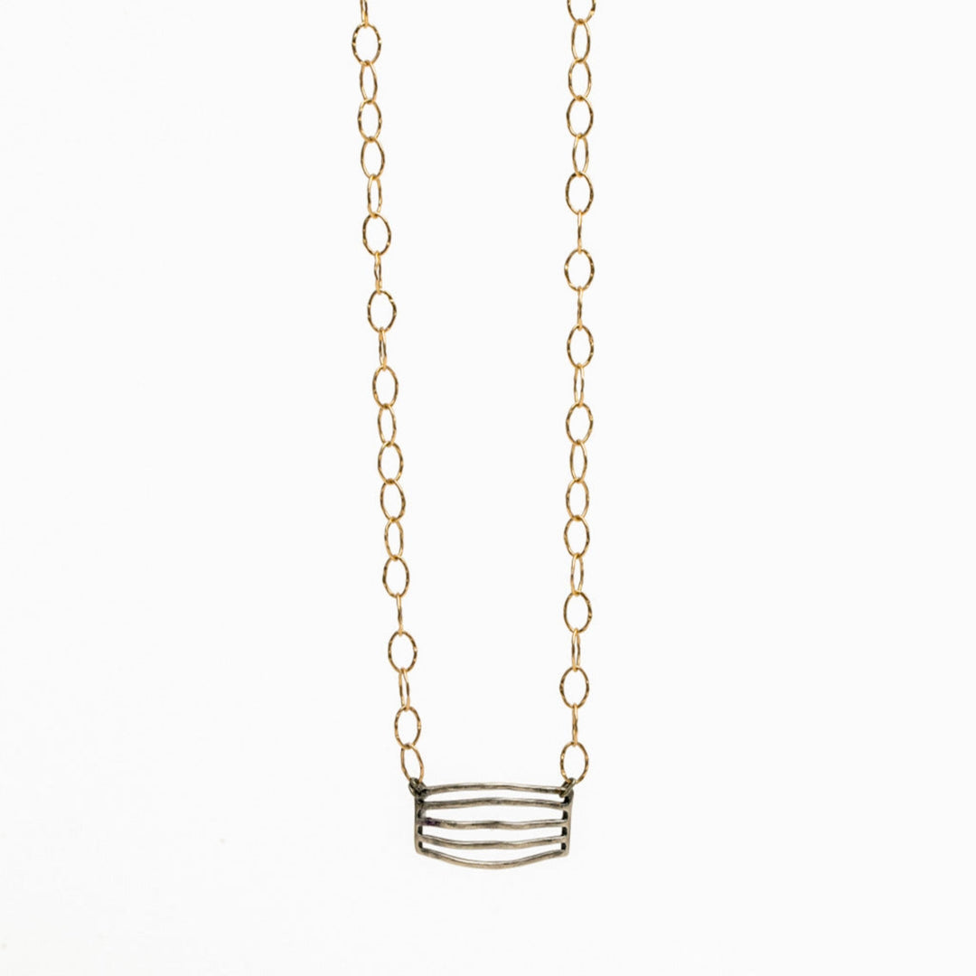 Britta Silver Bar Necklace